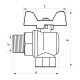 Кран шаровый 1/2" ГШБ (NF.741) Nolf