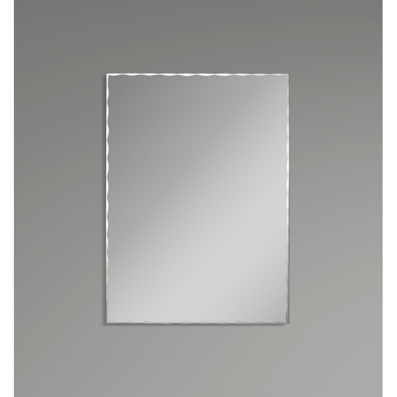 Зеркало настенное Zerix KUBIX MRZ06-450x600-REVERSE прямоугольное с декором