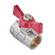 Кран шаровый Waterpro WP602-15FFW - 1/2" ГГБ (стальная бабочка)
