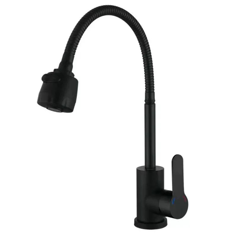 Смеситель для кухни Zerix DAX-011 Black Reflector с нерж. стали SUS304