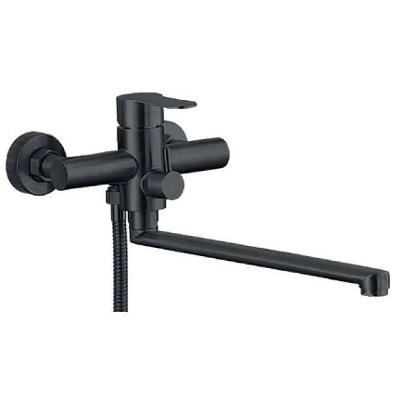 Смеситель для ванны Zerix DAX-006 (Euro) Black с нерж. стали SUS304