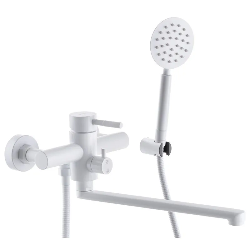 Смеситель для ванны Mixxus SUS-006 (Euro) White из нерж. стали SUS304