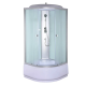 Бокс душевой без гидромассажа Mixxus STRONG SB01-90x90x215-FB SATIN с высоким поддоном