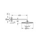 Верхний душ с настенным кронштейном Grohe Rainshower Mono