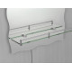 Зеркало настенное Zerix MIRRA MRZ02-600x850x105 прямоугольное с дугообразным верхом, фигурными бока