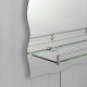 Зеркало настенное Zerix MIRRA MRZ02-600x850x105 прямоугольное с дугообразным верхом, фигурными бока