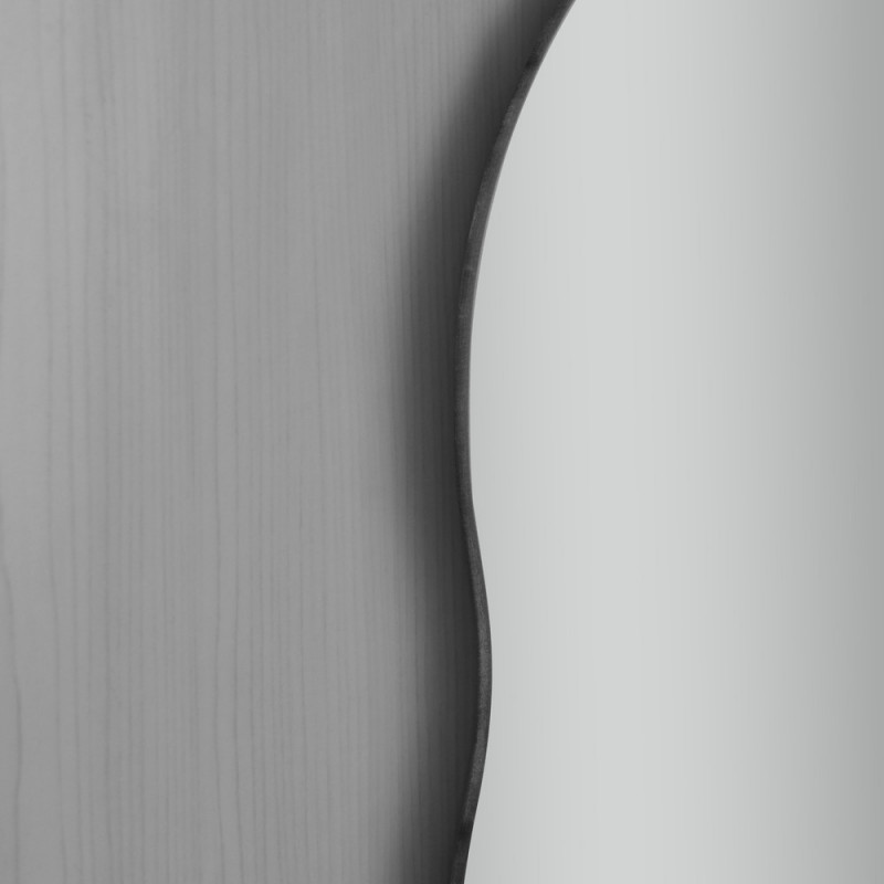 Зеркало настенное Zerix MIRRA MRZ02-600x850x105 прямоугольное с дугообразным верхом, фигурными бока