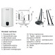 Водонагреватель "Узкий" Mixxus EWH-02080 Slim Dry накопитель. 80 л, сухой тен 2 kW