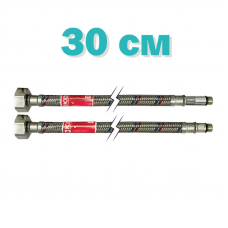 Гнучкі шланги для змішувача гайка 1/2'' - Штуцер M10 (30 см) 2 шт Koer