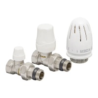 Комплект для підключення радіатора Koer SET-12 - 1/2"x1/2" (прямий) з термоголовкою ВН