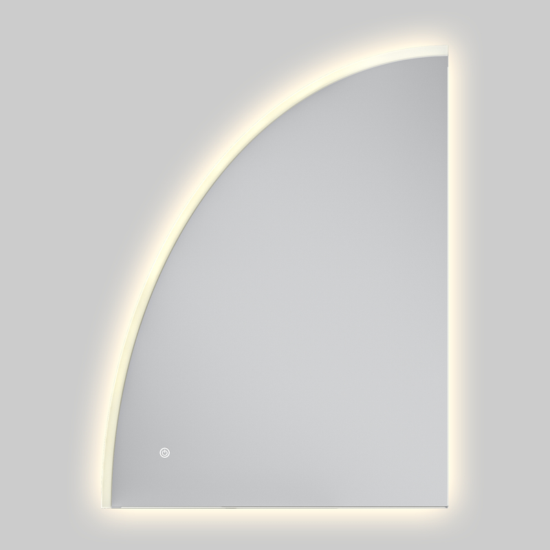 Дзеркало Mixxus Premium TOPPER MS02-75x100 (LED Touch, Anti-fog, димер (3-6,5kK))