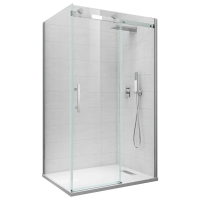 Бічна стінка для кабіни Koer SR SW01-90x200-TR-01 прозоре скло Easy Clean 8мм, хром
