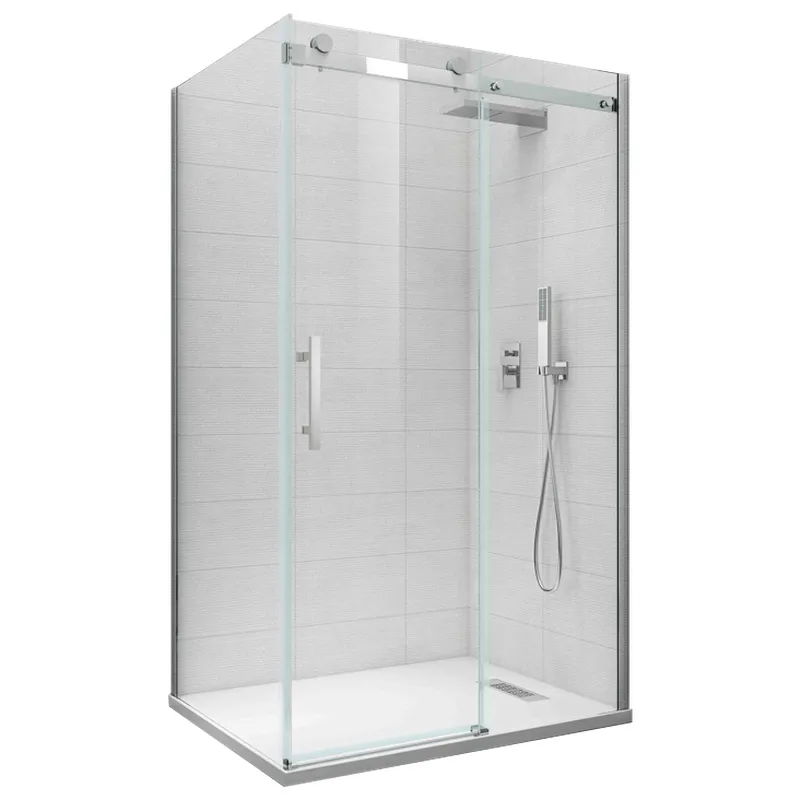 Бічна стінка для кабіни Koer SR SW01-90x200-TR-01 прозоре скло Easy Clean 8мм, хром