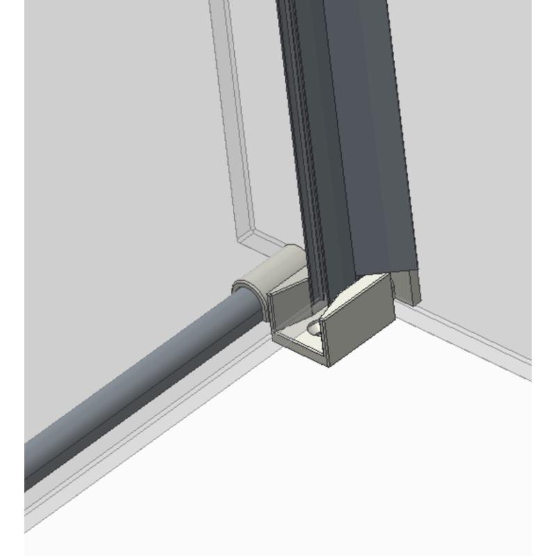 Бічна стінка для кабіни Koer SR SW01-90x200-TR-01 прозоре скло Easy Clean 8мм, хром