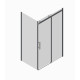 Бічна стінка для кабіни Koer SR SW01-90x200-TR-01 прозоре скло Easy Clean 8мм, хром