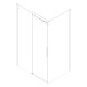 Бічна стінка для кабіни Koer SR SW01-90x200-TR-01 прозоре скло Easy Clean 8мм, хром