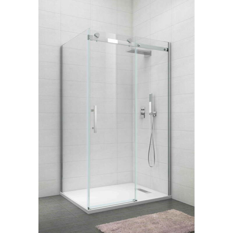Бічна стінка для кабіни Koer SR SW01-90x200-TR-01 прозоре скло Easy Clean 8мм, хром