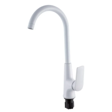 Смеситель для кухни Plamix Lucas-011 SET White с подводкой