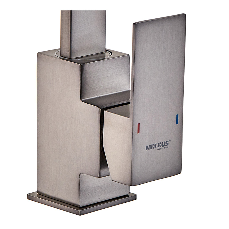 Смеситель для кухни Mixxus KUB-011 Graphite из нерж. стали SUS304 (Цв. графит)