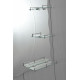 Зеркало настенное Zerix SOLO MOZ01-480x680x100 асимметричное с 3-мя полками