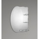 Зеркало настенное Zerix SOLO MOZ01-480x680x100 асимметричное с 3-мя полками