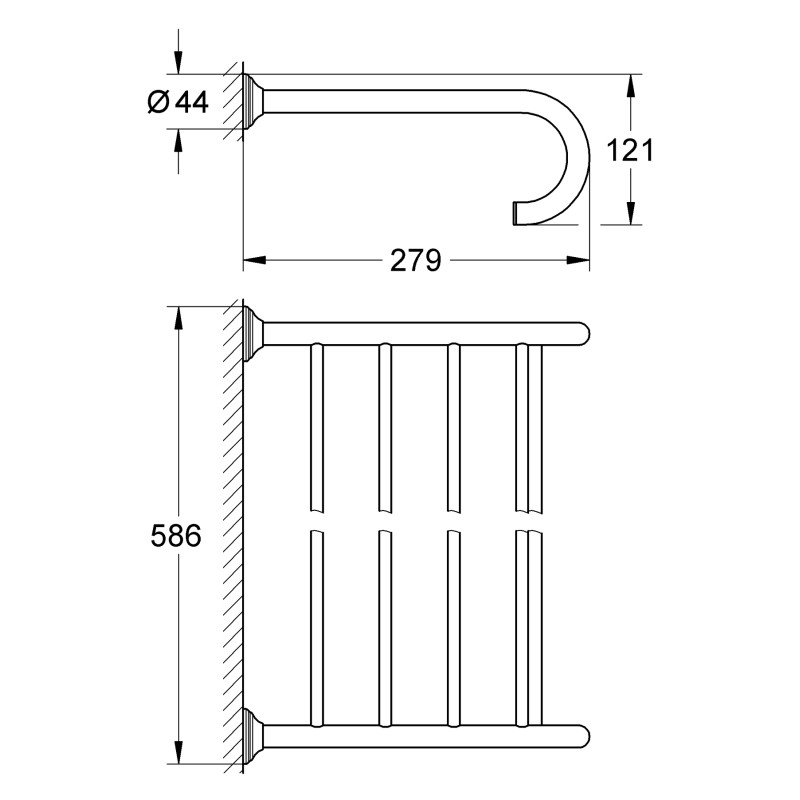 Полка для полотенец Grohe Essentials Authentic
