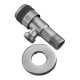 Кран для подключения сантехприборов Mixxus VAL-04-1/2x1/2 с нерж. стали SUS304