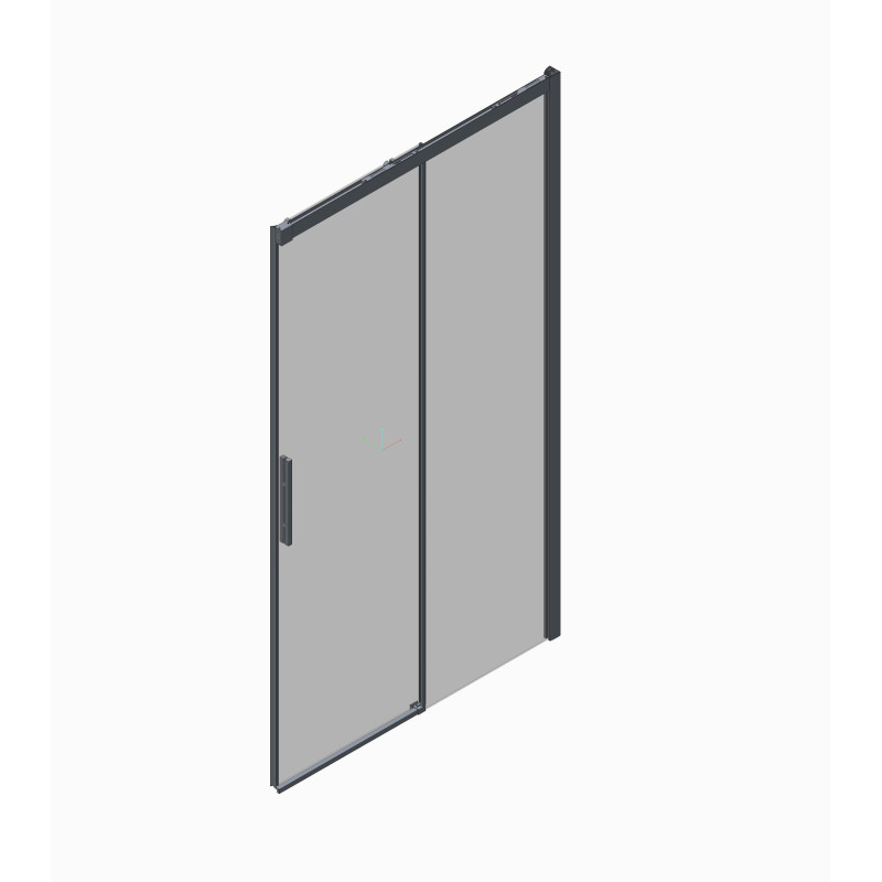 Двері в нішу Koer SR SD05-120x200-TR-01 прозоре скло Easy Clean 6мм, хром