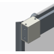 Двері в нішу Koer SR SD05-120x200-TR-01 прозоре скло Easy Clean 6мм, хром