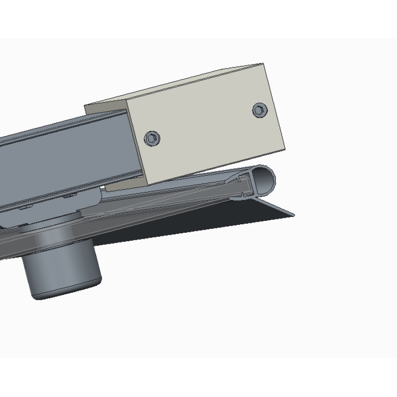 Двері в нішу Koer SR SD05-120x200-TR-01 прозоре скло Easy Clean 6мм, хром