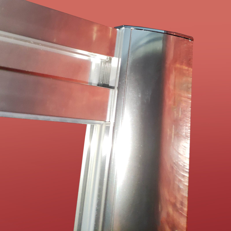 Двері в нішу Koer SR SD05-120x200-TR-01 прозоре скло Easy Clean 6мм, хром