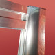 Двері в нішу Koer SR SD05-120x200-TR-01 прозоре скло Easy Clean 6мм, хром