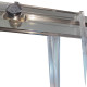 Двері в нішу Koer SR SD05-120x200-TR-01 прозоре скло Easy Clean 6мм, хром