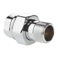 Сгон американка (хром) 1" прямой Koer KR.341.chr
