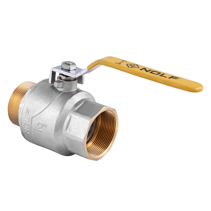 Кран кульовий Nolf NF.622 - 2" FM ГШВ YELLOW, ручка "важіль" жовта