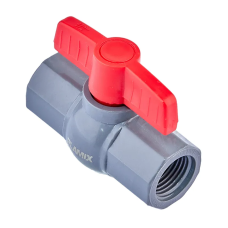 Кран кульовий Plamix PVF-1/2" FF PVC