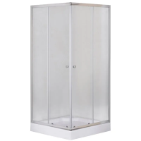 Душевая кабина с низким поддоном Mixxus CUBIC SCT01-90x90x195-FB CHROME матовое стекло 4мм