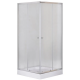 Душова кабіна з низьким піддоном Mixxus CUBIC SCT01-90x90x195-FB CHROME матове скло 4мм