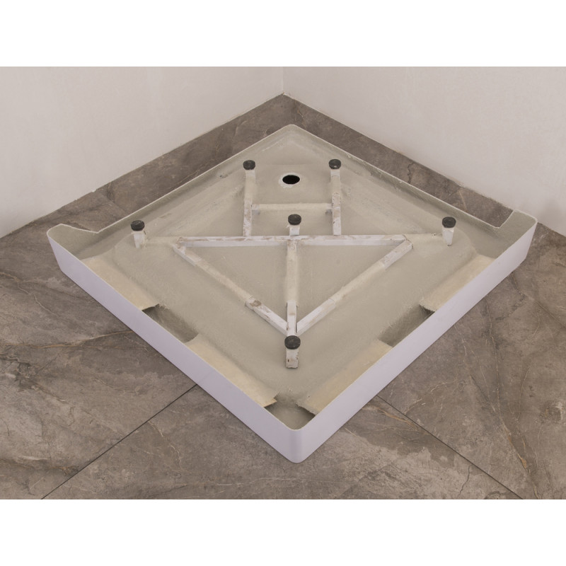 Душова кабіна з низьким піддоном Mixxus CUBIC SCT01-90x90x195-FB CHROME матове скло 4мм