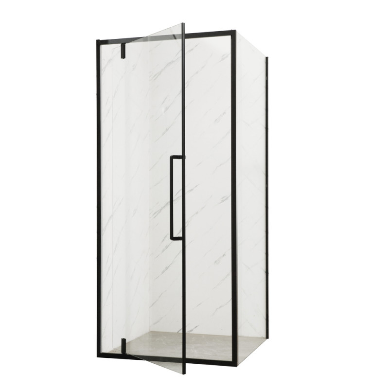 Душевая кабина без поддона Mixxus Premium BEVEL SC01-90x90x195-TR Black прозрачное стекло 6мм (MI68