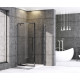 Душевая кабина без поддона Mixxus Premium BEVEL SC01-90x90x195-TR Black прозрачное стекло 6мм (MI68