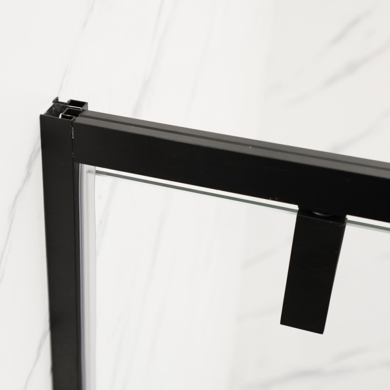 Душевая кабина без поддона Mixxus Premium BEVEL SC01-90x90x195-TR Black прозрачное стекло 6мм (MI68
