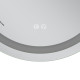 Зеркало Mixxus Premium ELLIPSE MV05-80x70-REVERSE (LED Touch, Anti-fog, димер (3-6,5kK))