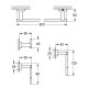 Набор аксессуаров 4 в 1 Grohe Essentials Cube New