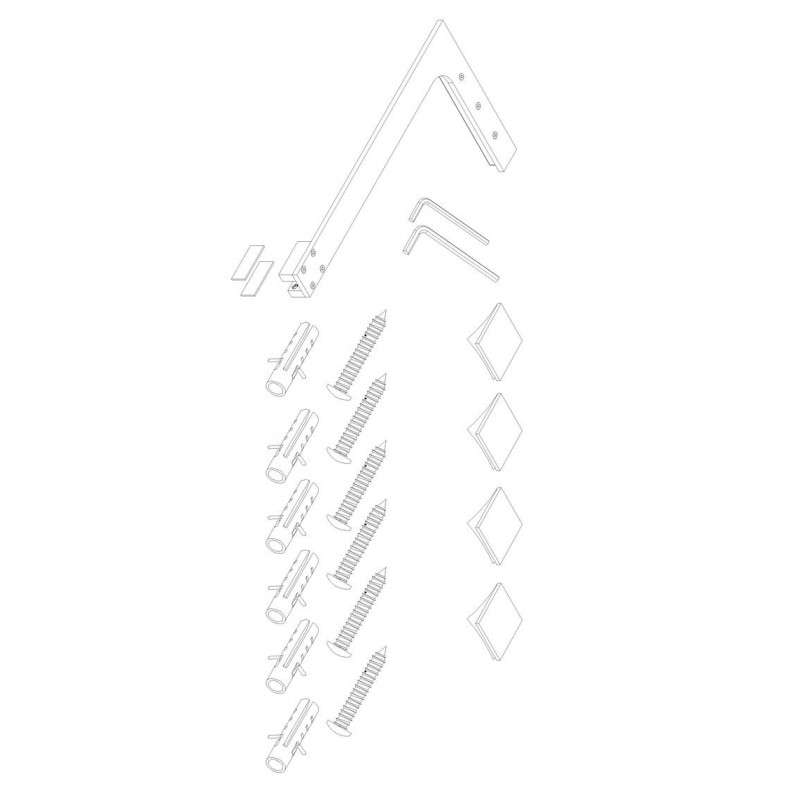Душова перегородка Koer SR SP02-100x200-TR-01 Walk-In прозоре скло Easy Clean 8мм, хром (KR53