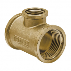 Трійник редукційний 3/4"x1/2"x3/4" ВВВ Koer .T080608F.WN (без нікелю)