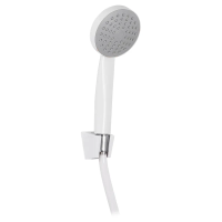 Душевой набор (шланг, лейка, кронштейн) белый Zerix Shower SET-02W