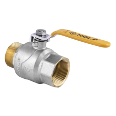 Кран кульовий Nolf NF.622 - 1-1/2" FM ГШВ YELLOW, ручка "важіль" жовта