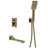 Вбудована душова система Haiba KUBUS 009 (INNER) BRUSHED GOLD