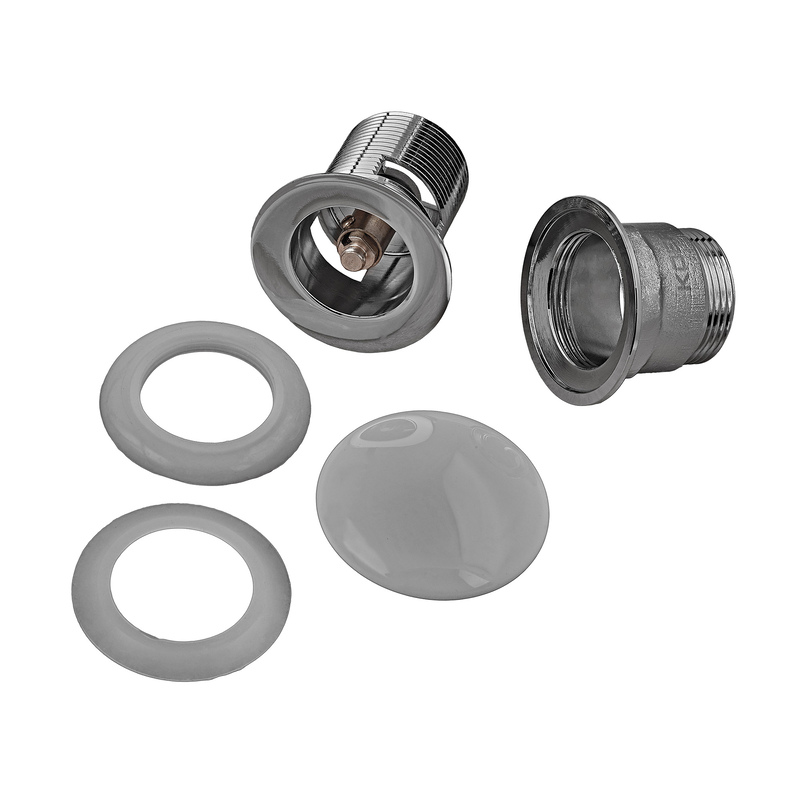 Донний клапан для умивальника з переливом Koer PW-03-11 1 1/4'' (кнопка)